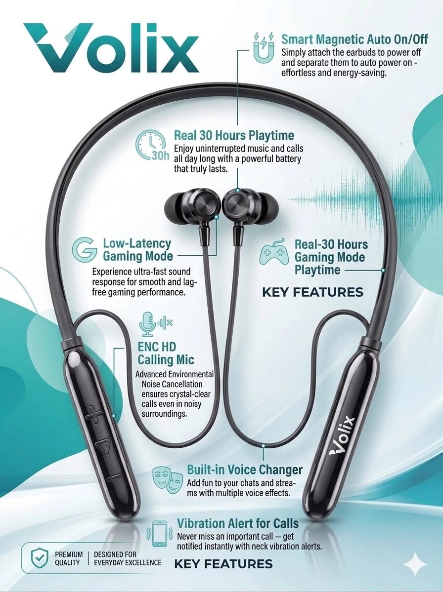 Volix V-6200 Wireless Neckband - Volix